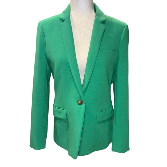 J. Crew Regent Green 4 Season Stretch Ponte Knit Blazer - 6 - Picture 13 of 13